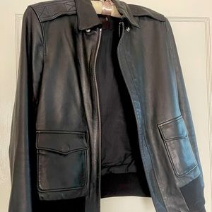 Black R13 leather jacket.